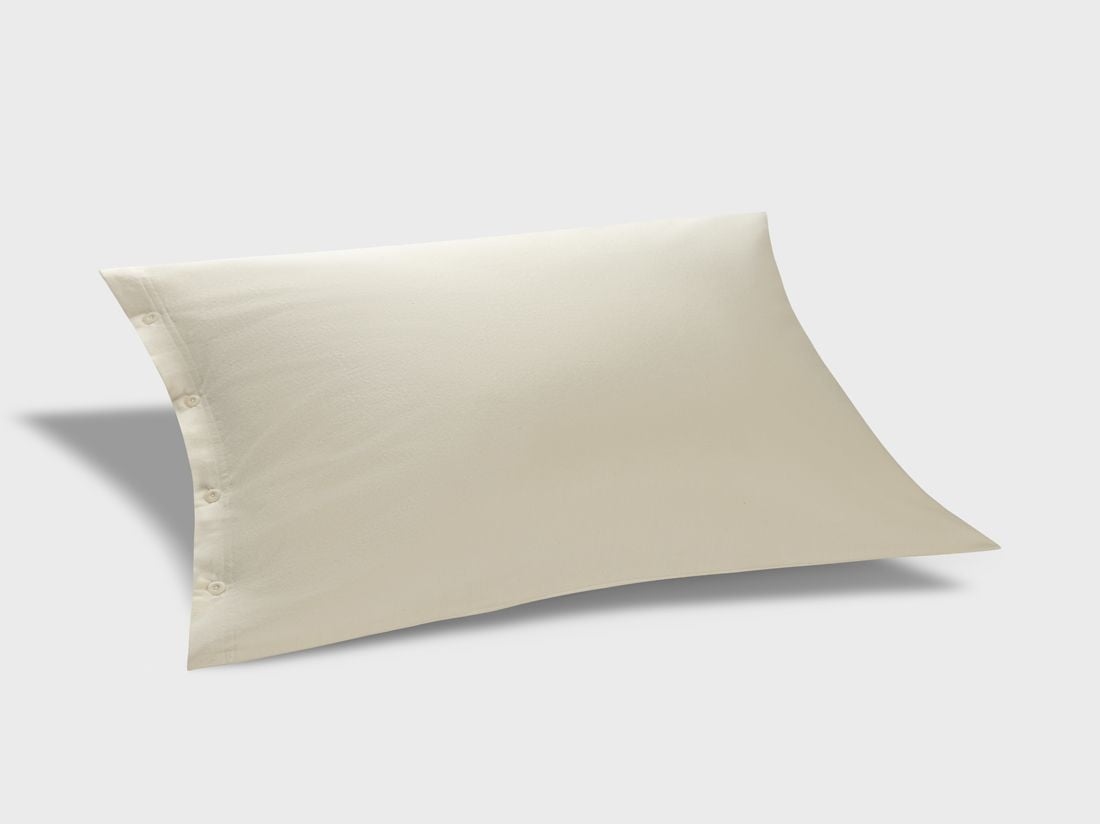 Pudebetræk bomuldsflonel natural