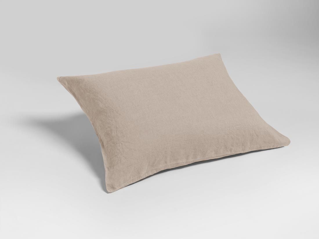 Pudebetræk vasket hør dusty rose