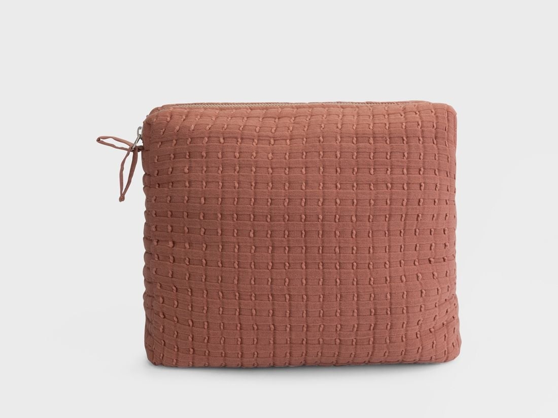 Toilettaske bomuldsmuslin rose cloud