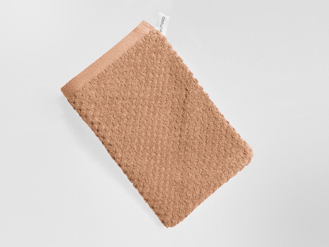 Vaskehandsker dots honey 15x22 - 4 st