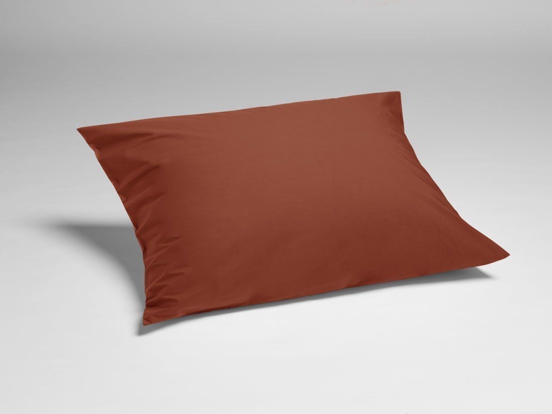 Pudebetræk percale rusty red
