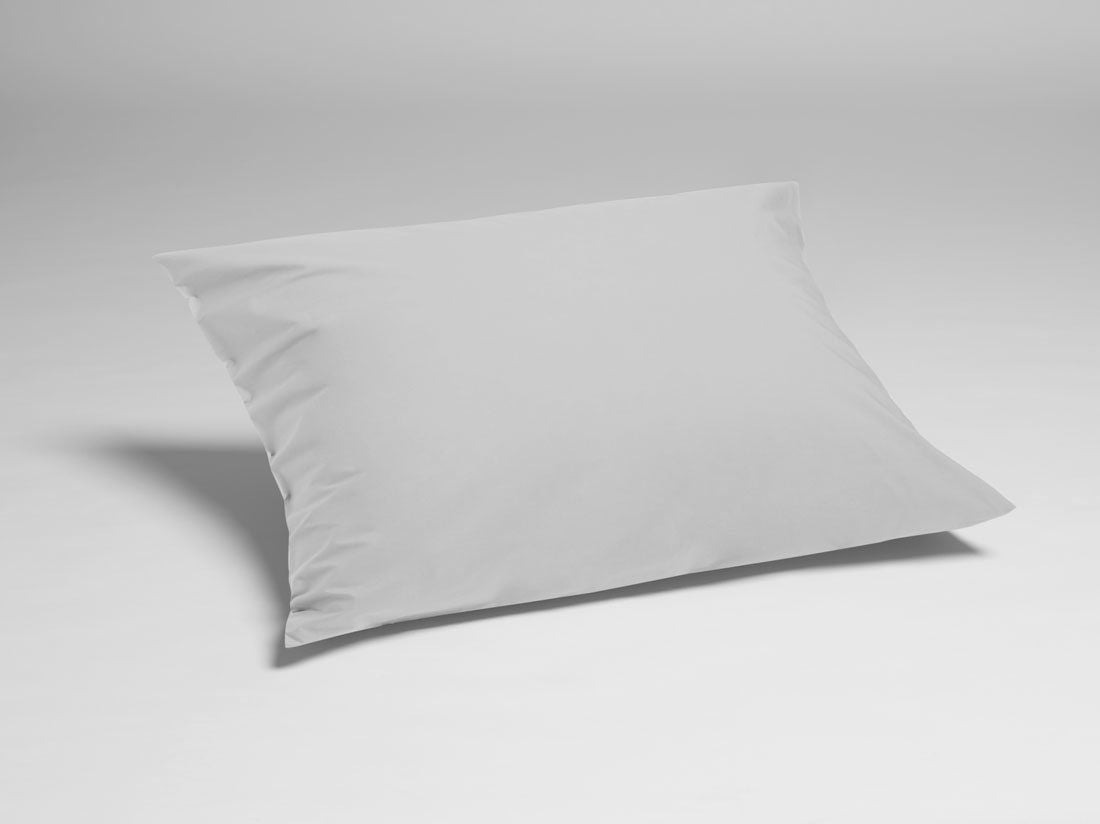 Pudebetræk percale misty grey