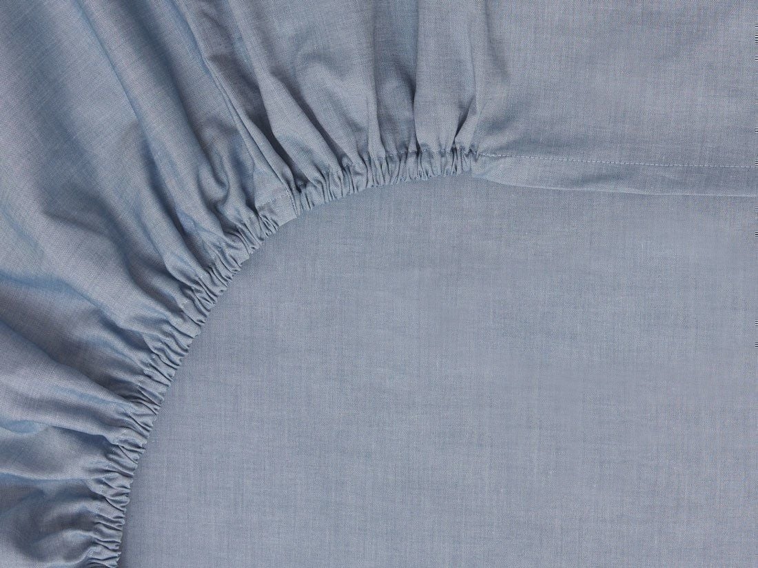 Faconlagen bomuld TENCELâ„¢ blue chambray