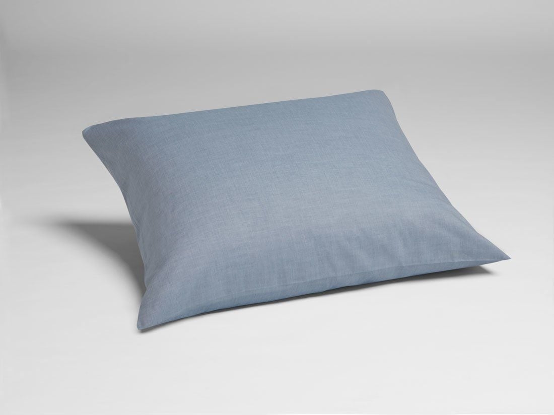 Pudebetræk bomuld TENCEL™ blue chambray
