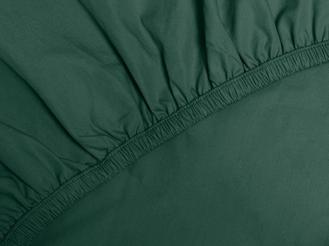 Faconlagen percale forest green