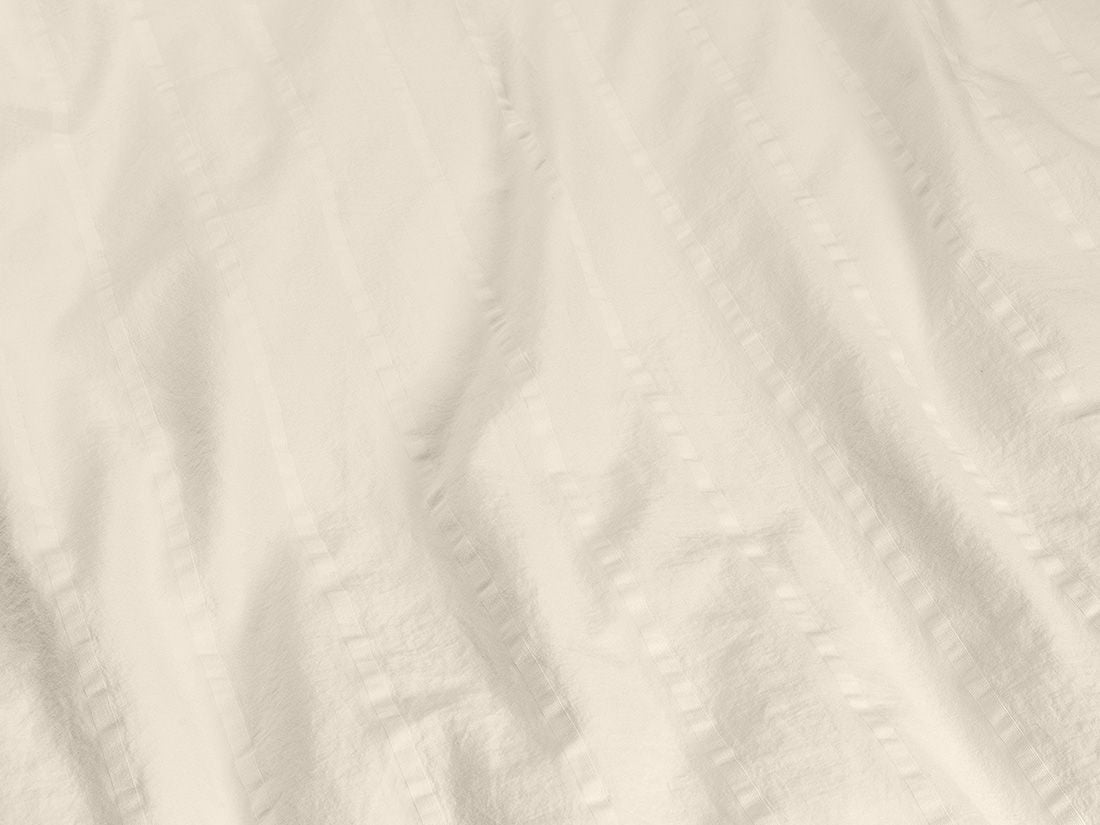 Pudebetræk seersucker bomuld gentle white