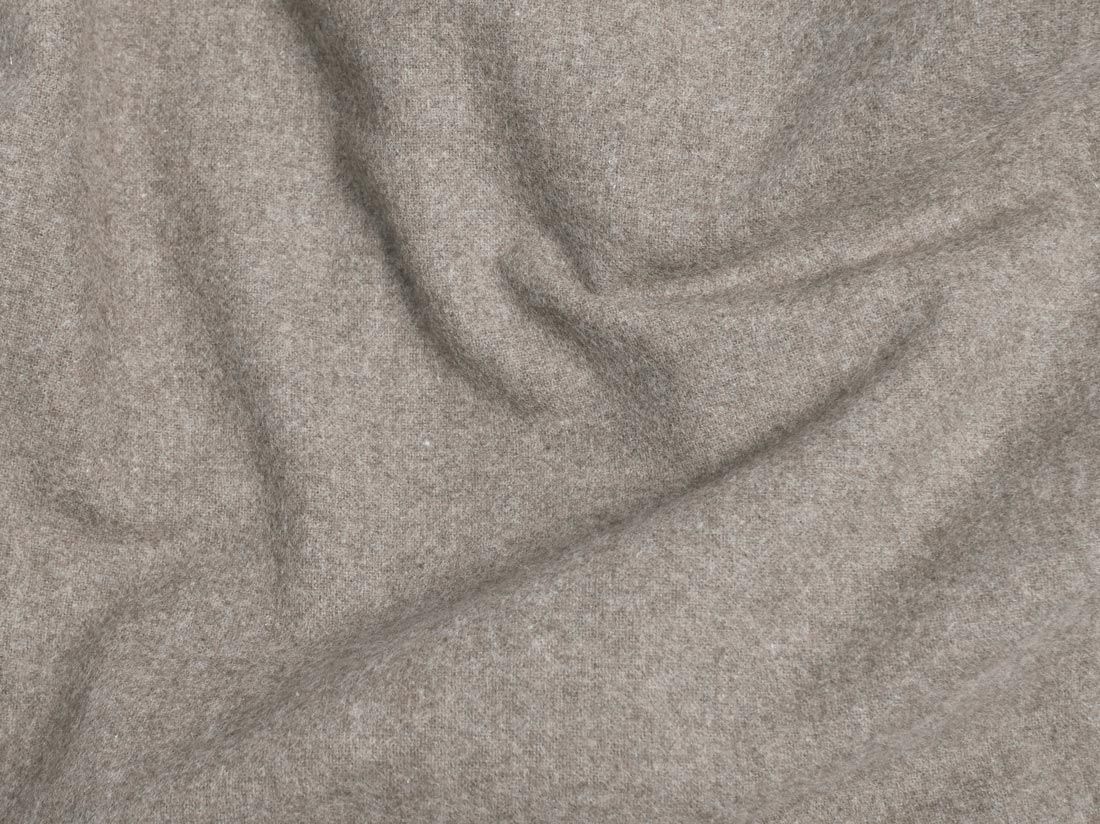 Pudebetræk lang multipude bomuldsflonel stone brown 37x160