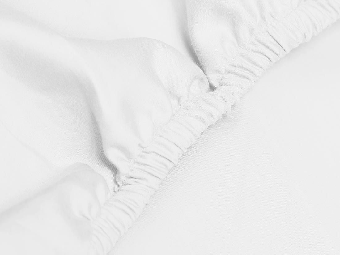 Faconlagen bomuldssatin pure white