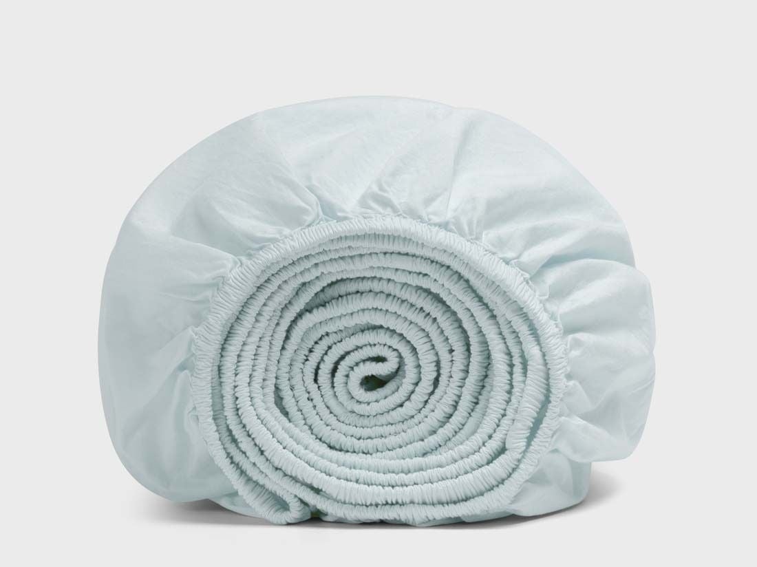 Børnefaconlagen percale playful aqua