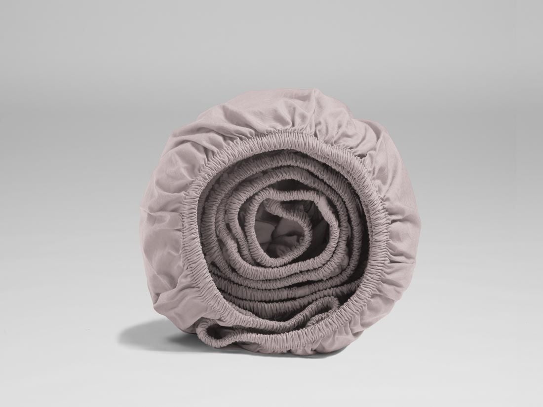 Faconlagen percale pale rose