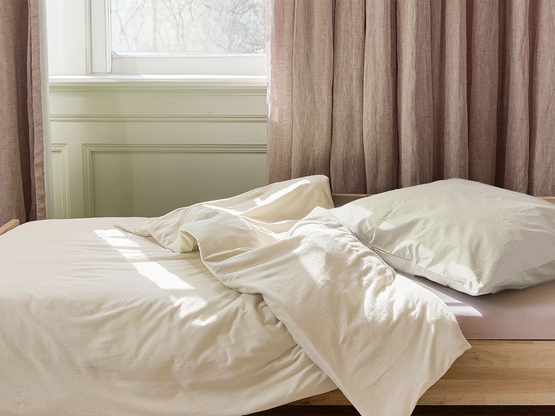 Juniordynebetræk jersey sunrise white