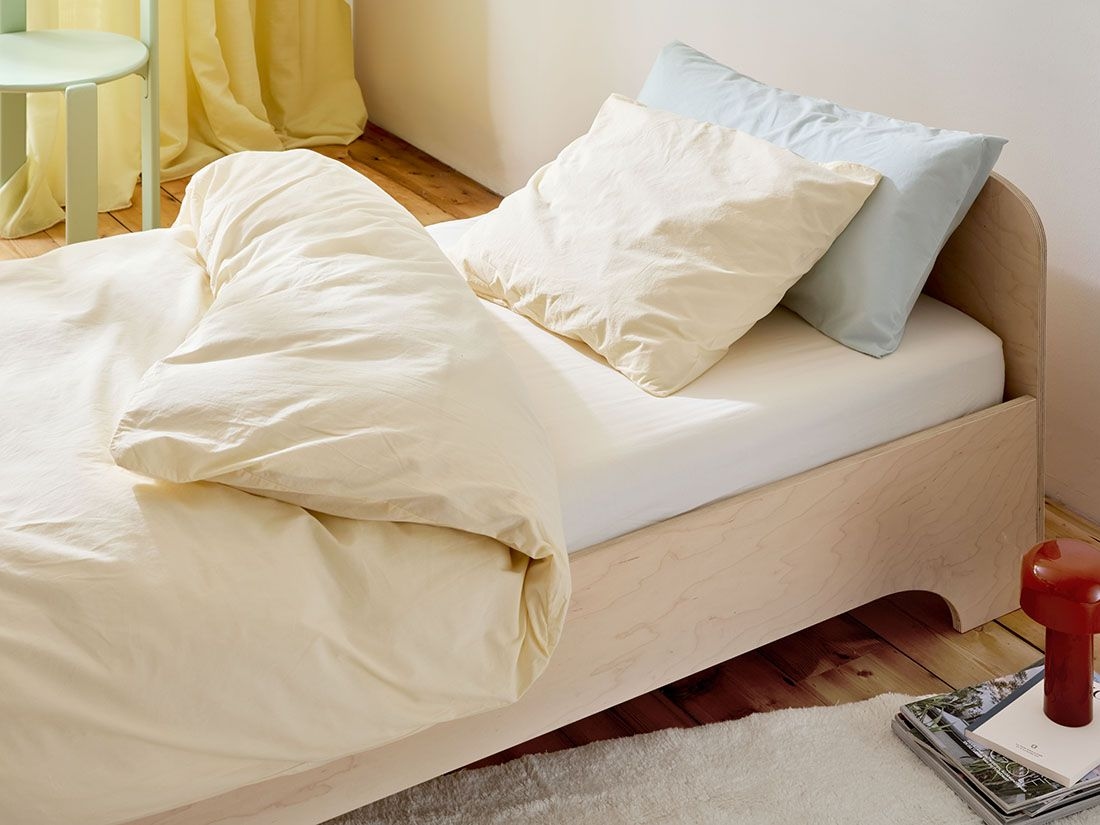 Juniordynebetræk percale butter glow