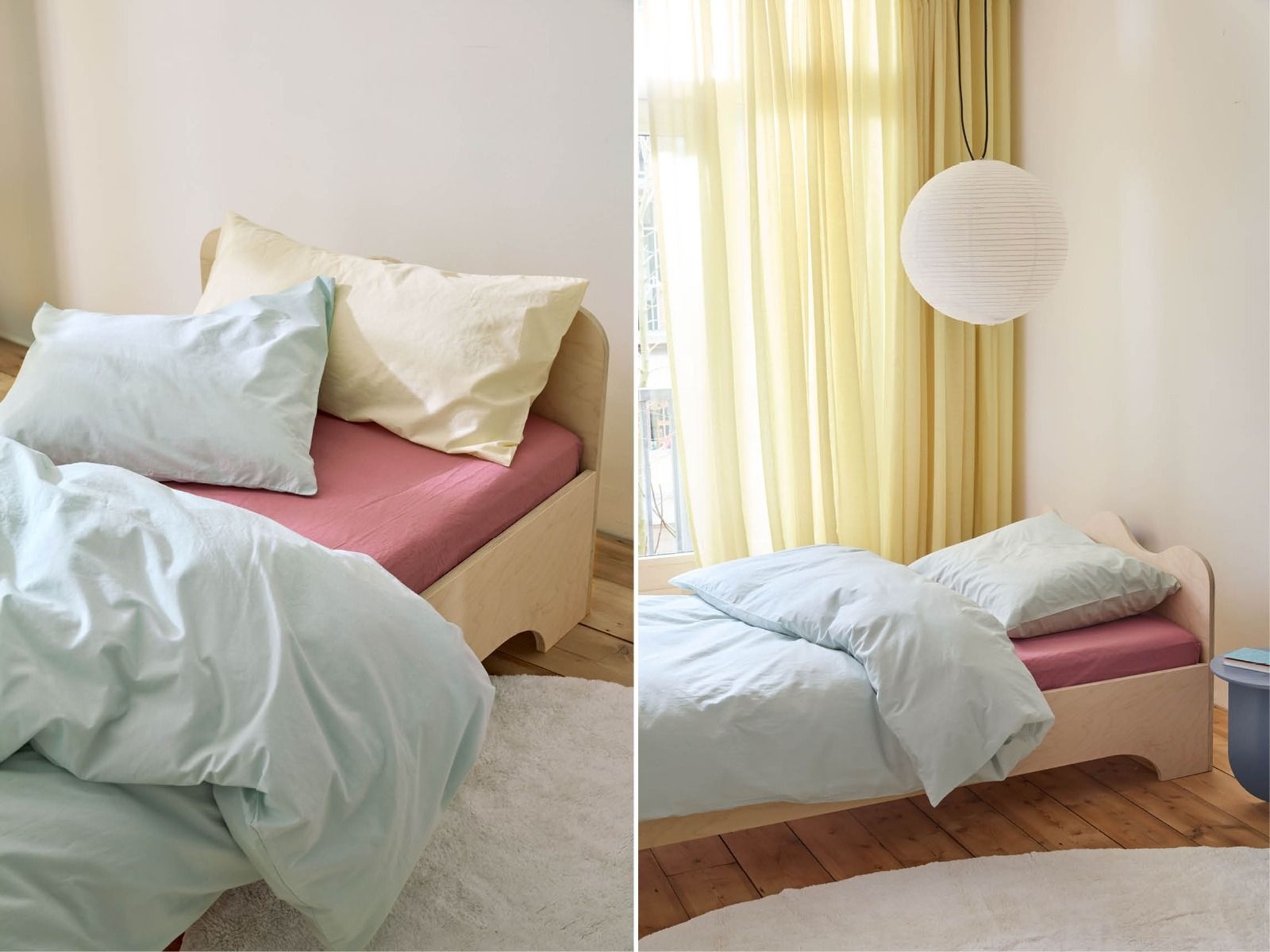 Juniordynebetræk percale playful aqua