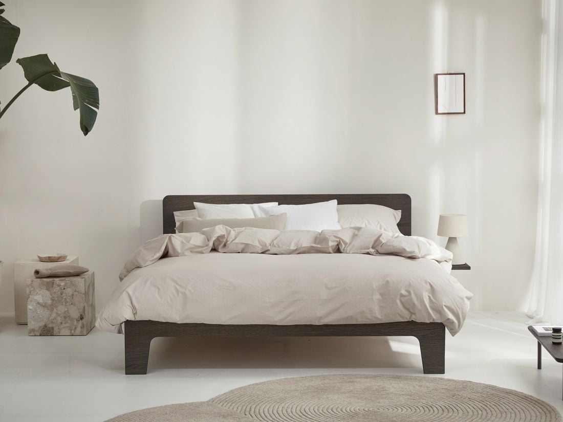 Sengesæt percale white sand