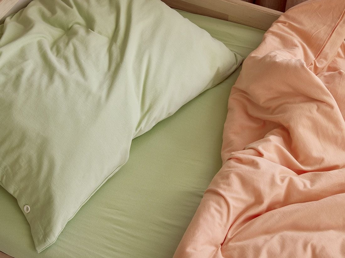 Faconlagen jersey pistachio green