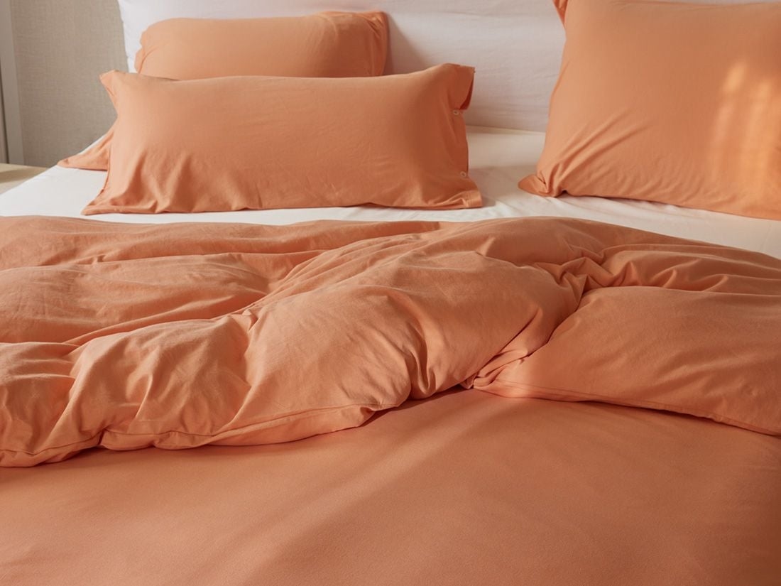 Pudebetræk jersey perfect peach