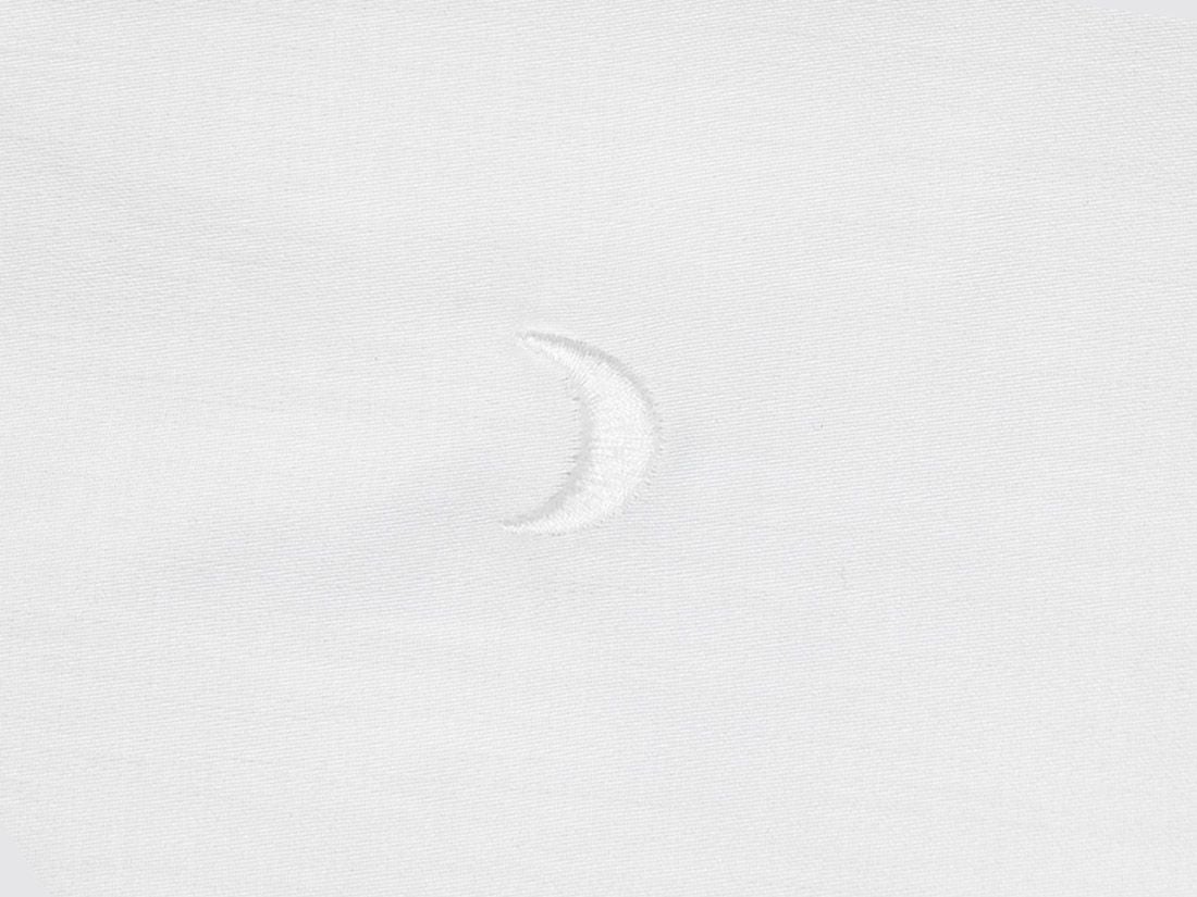 Børnelagen bomuldssatin white moon