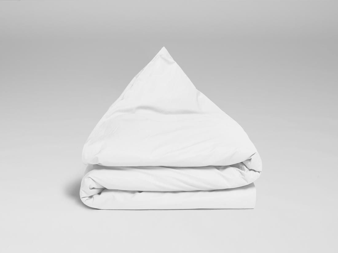 Juniordynebetræk percale pure white