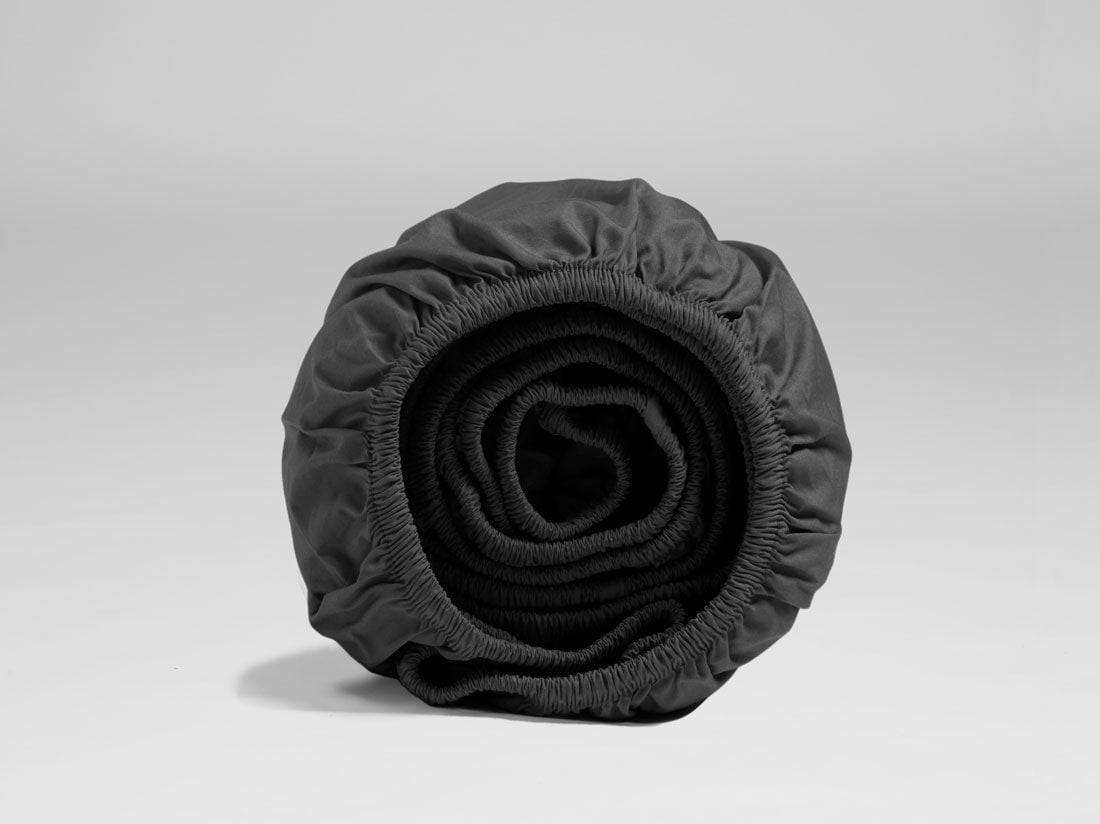 Faconlagen percale dark grey