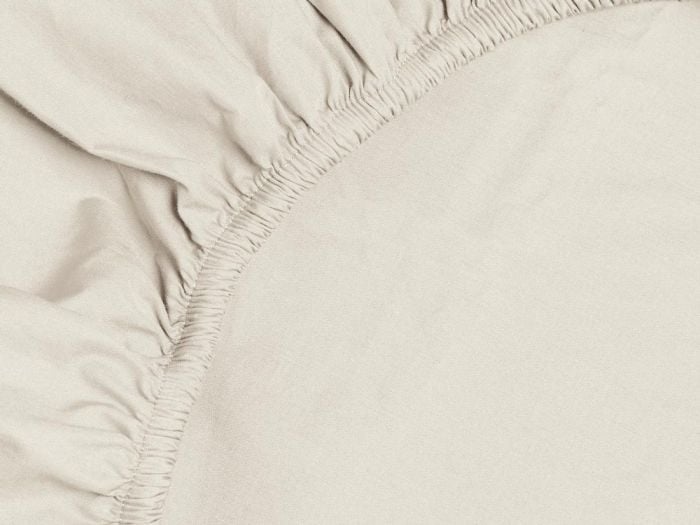 Topperlagen percale white sand