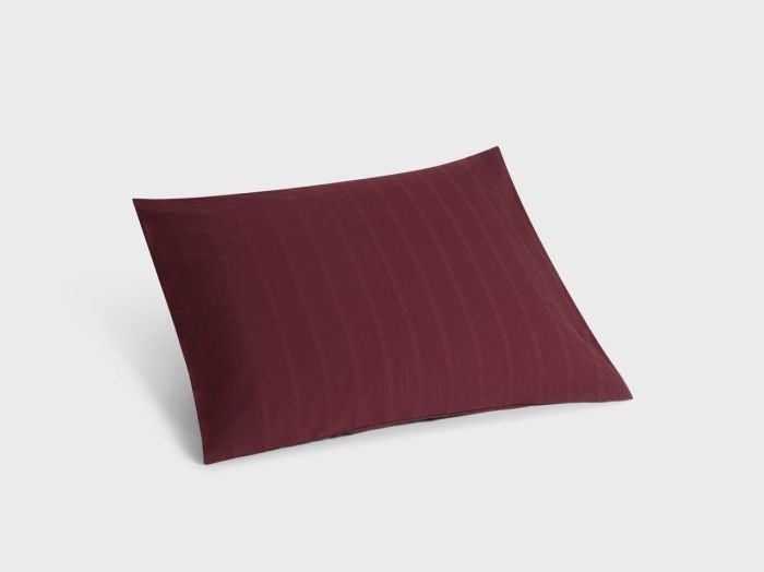 Pudebetræk seersucker bomuld bordeaux