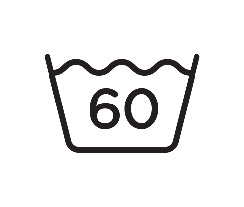 Vaskes ved højst 60 °C Vaskes ved højst 60 °C