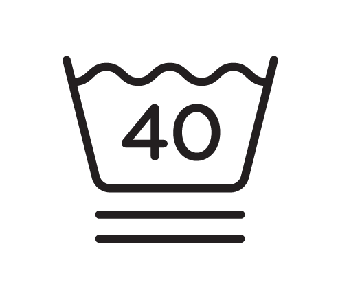 Finvaskeprogram ved højst 40 °C Finvaskeprogram ved højst 40 °C